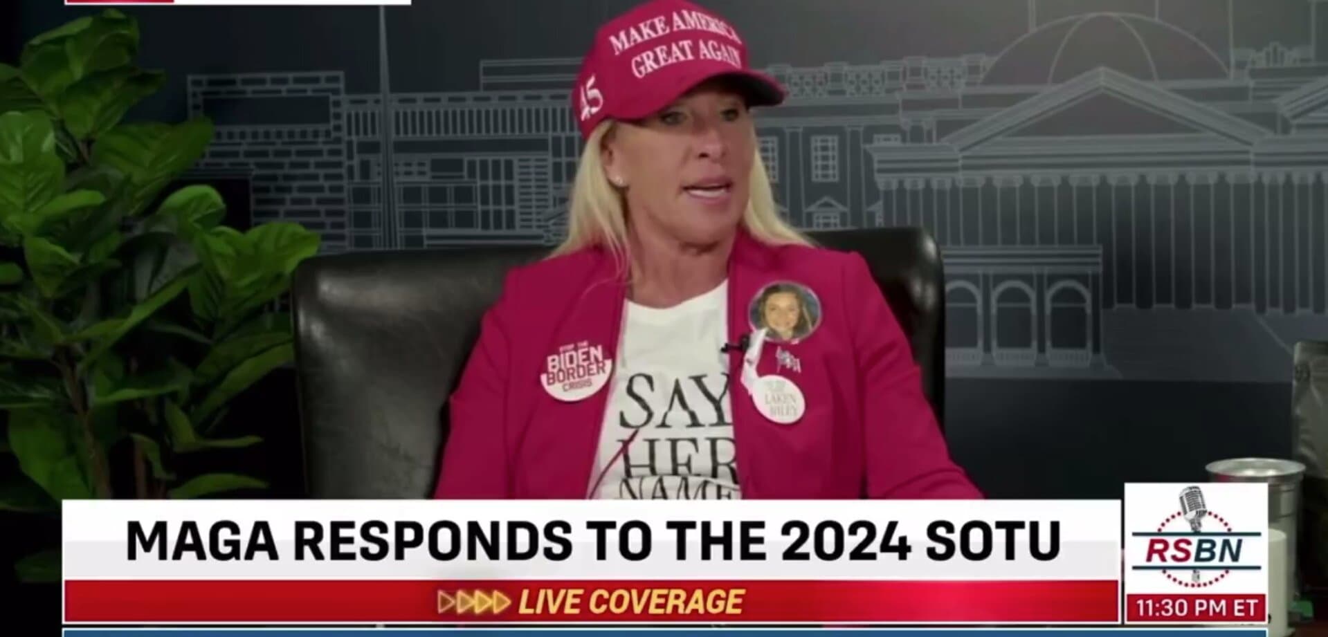 MTG Says the Sergeant at Arms Warned She Could Be Removed From SOTU for Wearing Her MAGA Hat