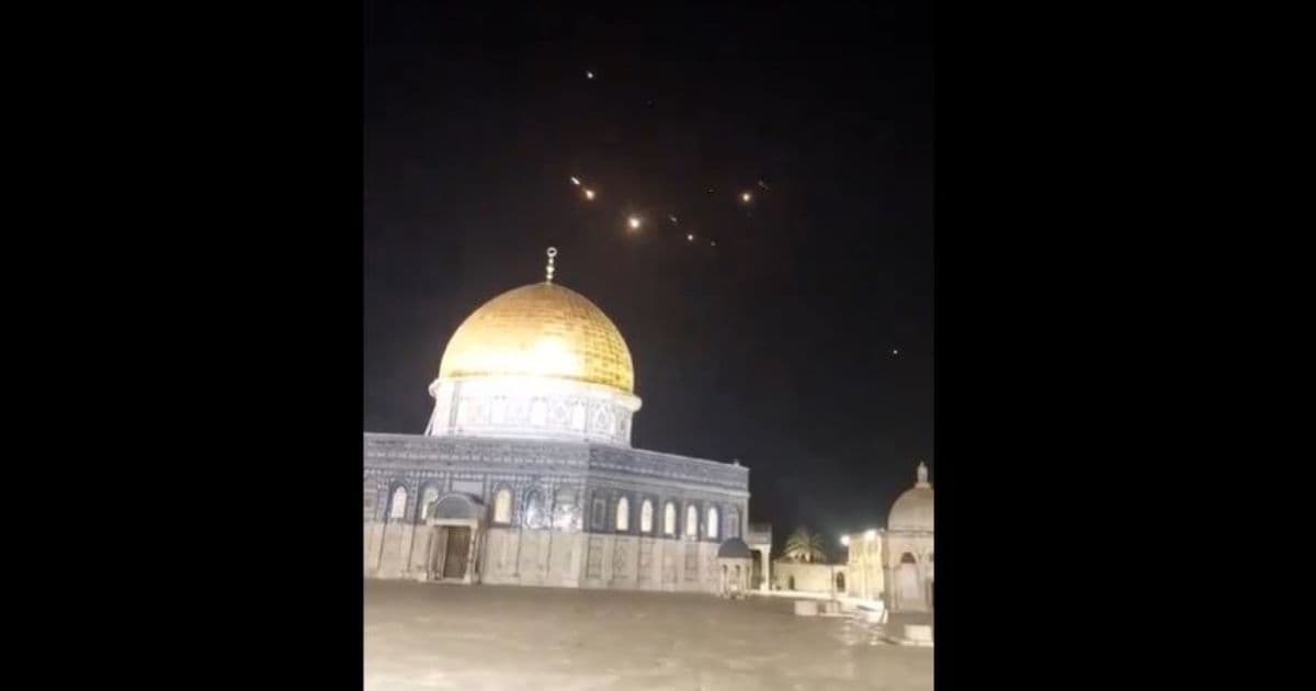 Watch: Israelâs Iron Dome Lights Up Dozens of Iranian Drones During Horrifying Attack