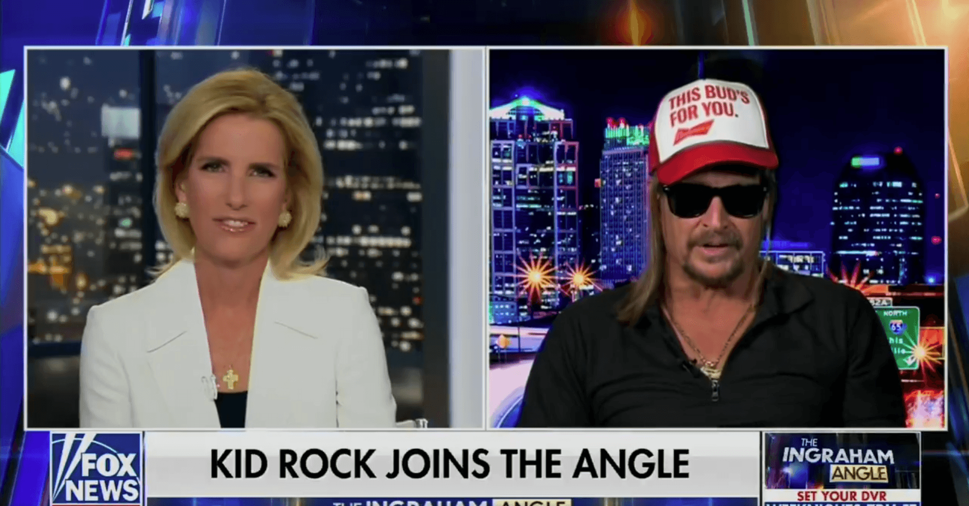 Watch: Laura Ingraham Confronts Kid Rock Over Budweiser Hat After Boycott