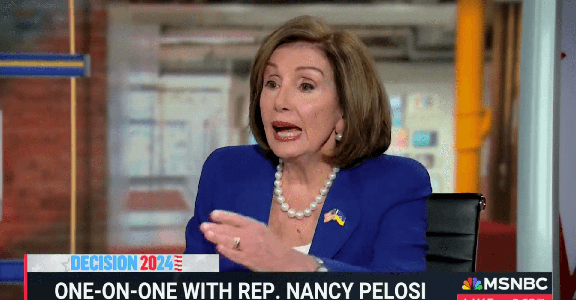 Pelosi Snaps, Accuses MSNBC Host of Being a Trump âApologistâ for Pushing Back on Her Spin