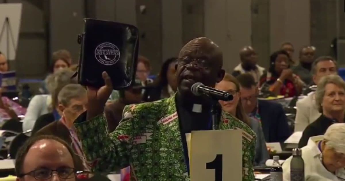 African Church Elder Stands Firm Against Denominationâs Rewrite of Marriage, Holds Bible High and Declares âThis Is the Word of Godâ