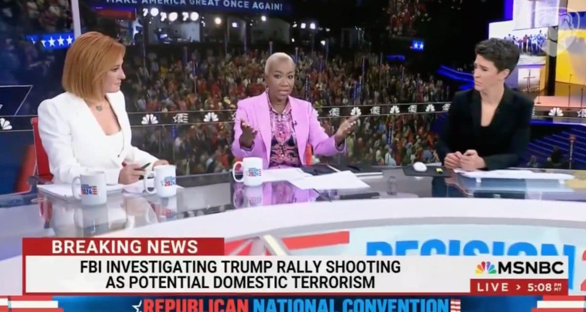 Joy Reid Frets Trump Will Be Able to âRewrite Himselfâ as a Victim After Assassination Attempt