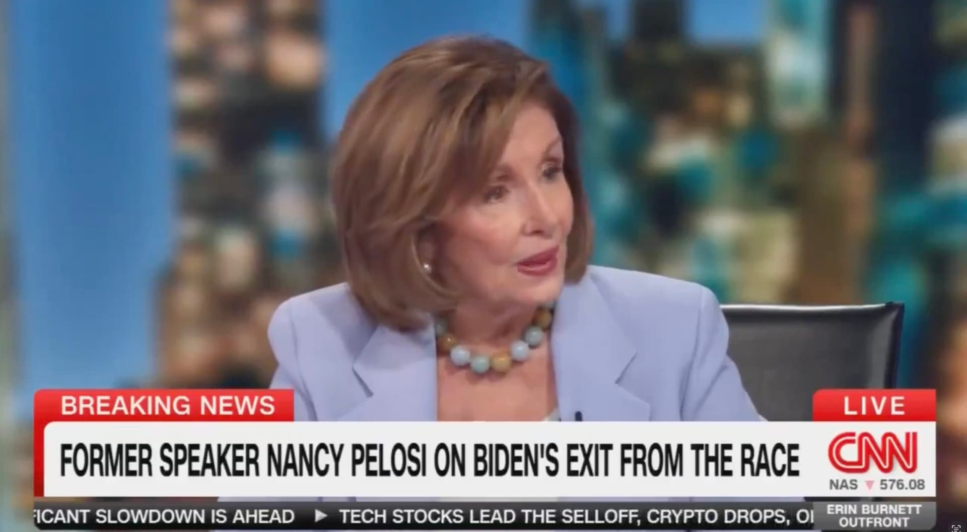 Pelosi Asked if ‘Everything Is OK’ With Her Relationship With Biden After Pushing Him to Step Aside