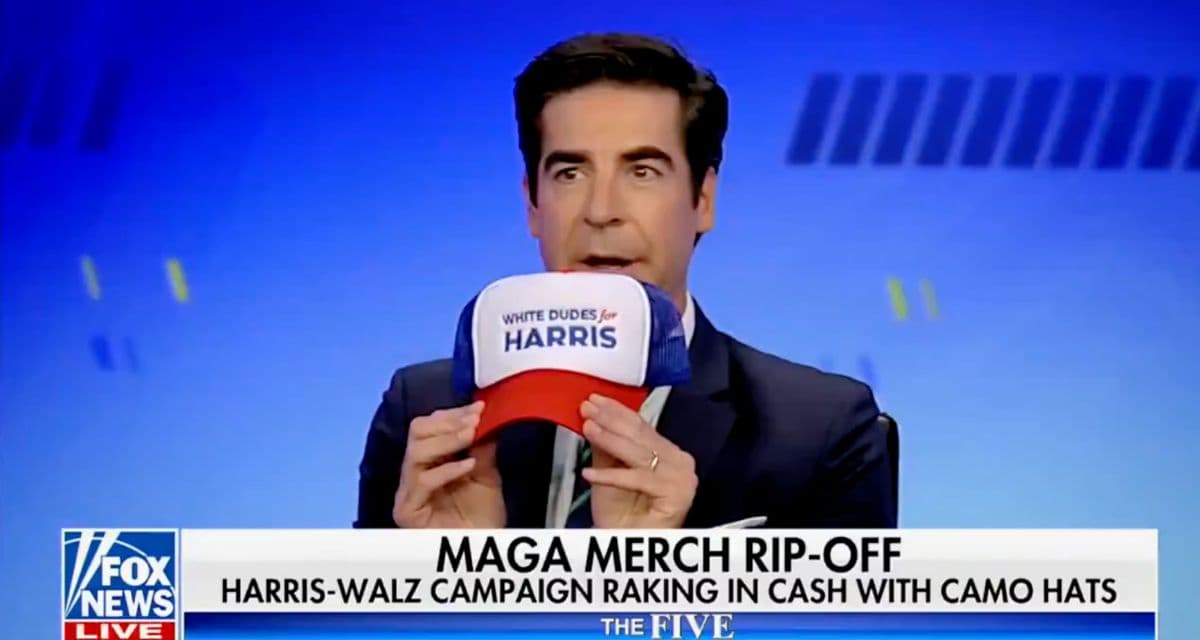 Jesse Watters Pressures Black Co-Host to Wear âWhite Dudes for Harris Hatâ