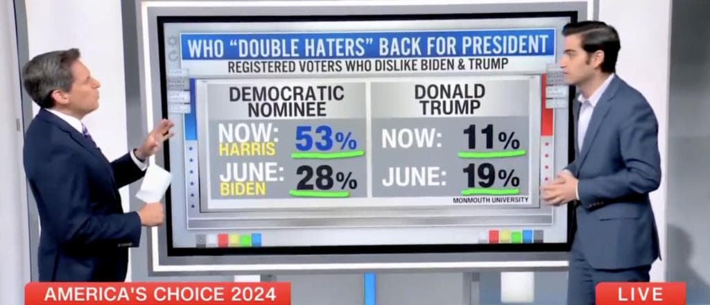 āGiant Increase In No Timeā: CNN Data Guru Says Kamala Harris Is Gaining Among āDouble Hatersā