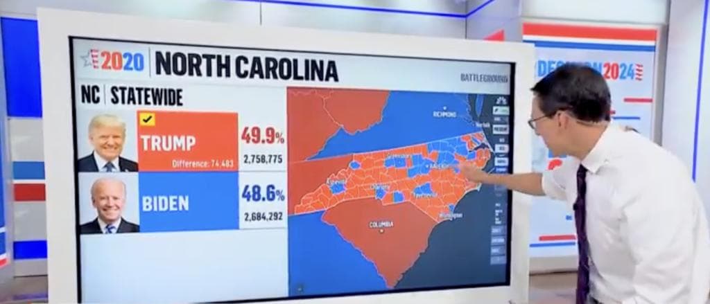MSNBCâs Steve Kornacki Breaks Down Tight Race In Key Swing State Trump Has Won Twice