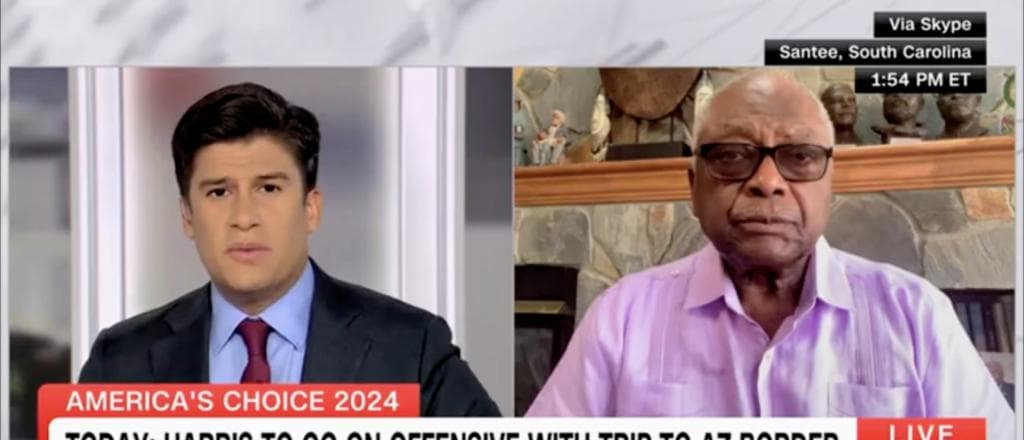 CNN Host Asks Jim Clyburn If Harrisâ Declining Support From Young Black Voters Spells Trouble For Dem âCoalitionâ