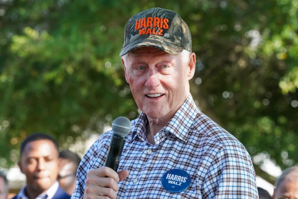 Bill Clinton Takes Swipe at Trump Over Laken Riley Murder While Campaigning for Harris