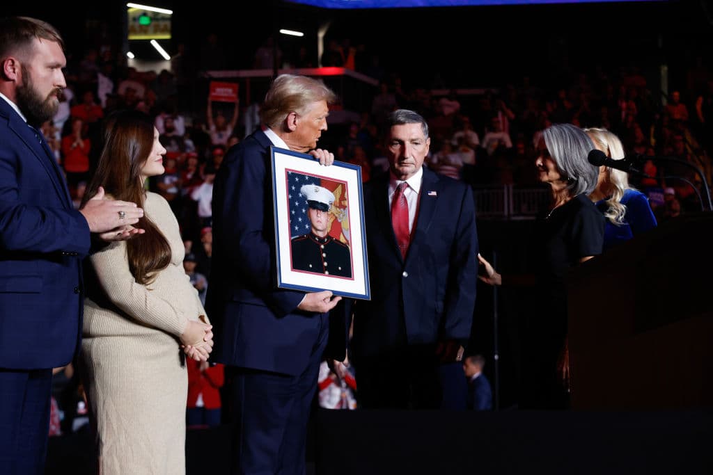 Father of Slain Marine Vet Talks at Trump Rally