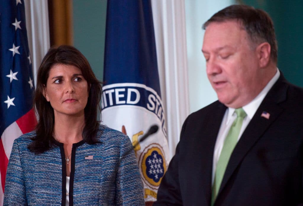 Trump: Haley, Pompeo Not Part of New AdministrationĀ