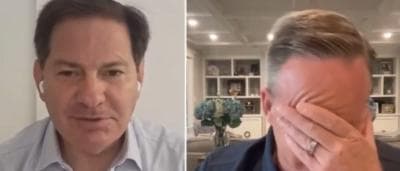 Sean Spicer Facepalms When Mark Halperin Defends White House For Overruling Stenographers On Bidenās āGarbageā Comment