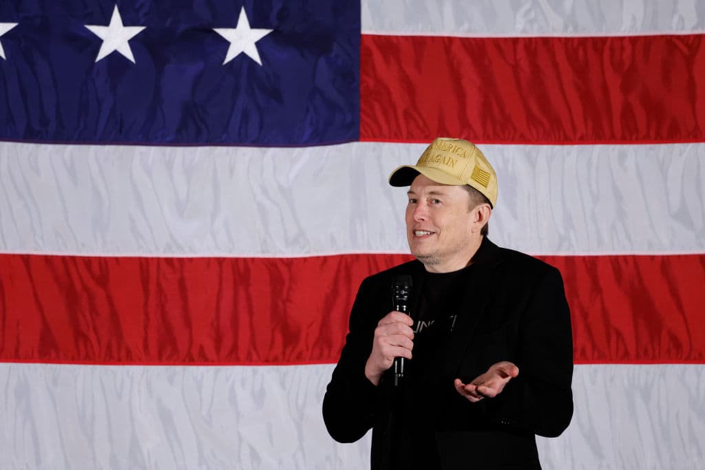 Trump Asked About Time Magazine Cover of Musk Sitting Behind Resolute Desk
