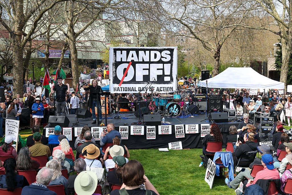 Thousands Take Part in âHands Offâ Protests