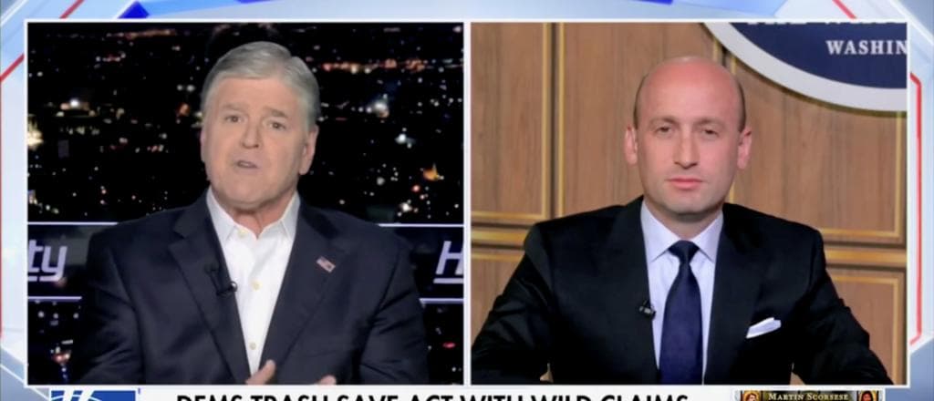 Stephen Miller Says Democrats Just Dropped âOne Of The Dumbest Talking Pointsâ Yet Against SAVE Act