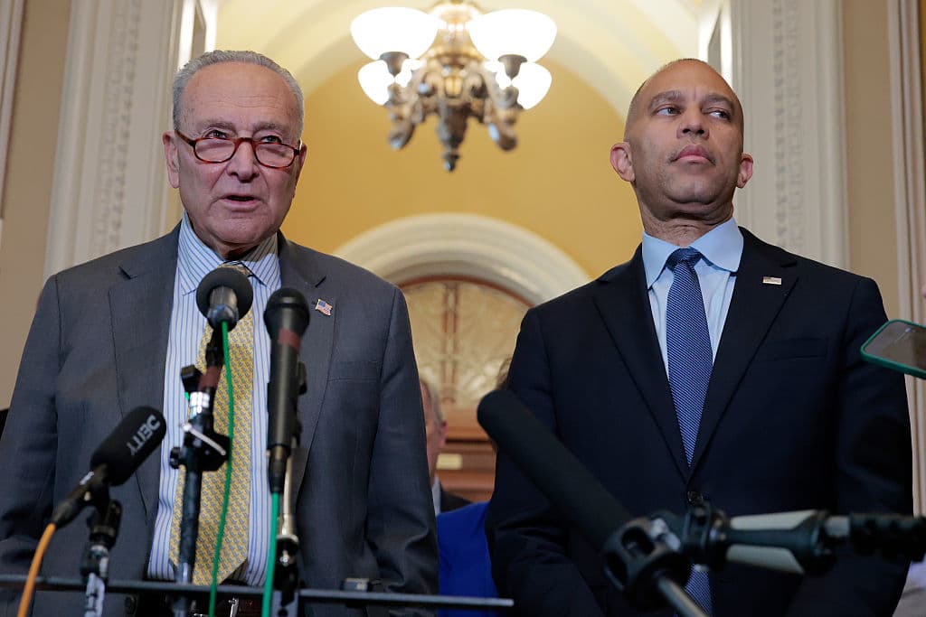 Trump Posts AI Video Mocking Schumer, Jeffries as Shutdown Looms