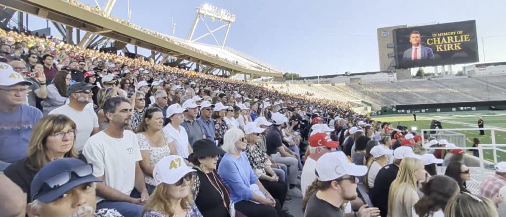 Thousands In Deep Blue State Show Up Anyway At Event Kirk Was Slated To Headline