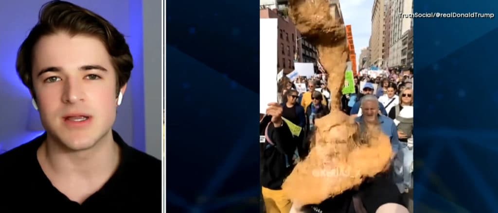 Democrat Influencer Proves He Canāt Take Joke After Trump Posts AI Video Dumping Poop On Him