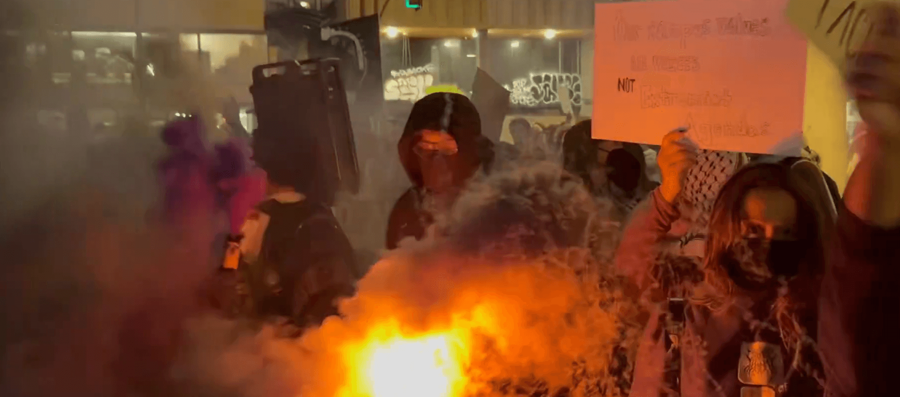 Chaos Erupts at UC Berkeley TPUSA Event as Antifa Clashes With Police