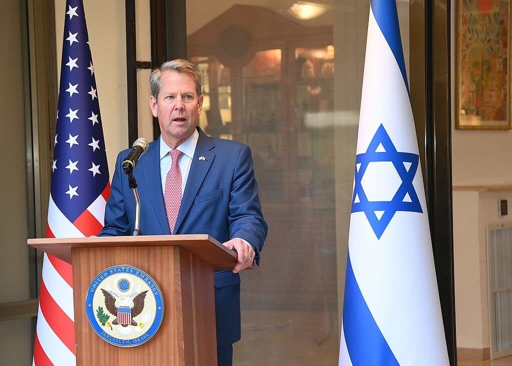 Group Tied To Brian Kemp Makes Bizarre Claim About Republicans Causing Shutdown