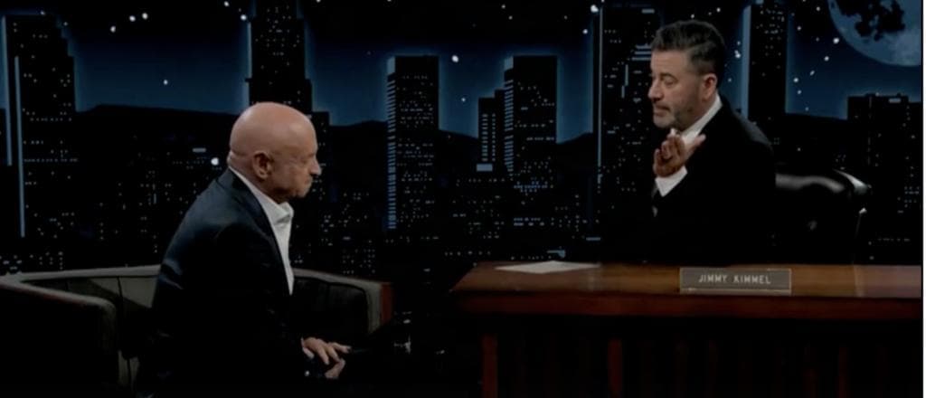 Mark Kelly, Jimmy Kimmel Commiserate Over War Department’s Investigation Into Seditious Six