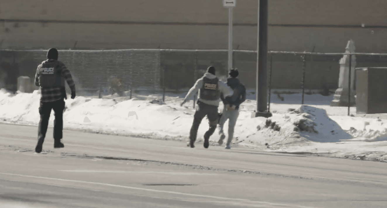Watch: Cuffed Migrant’s Icy Escape Ends in Painful Fall as ICE Operations Continue in Minneapolis
