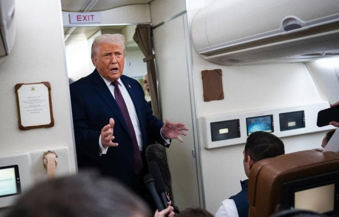 President Trump Tells Reporters That An ‘Armada’ Is Headed To Iran