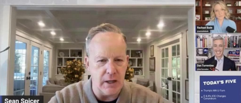 Sean Spicer Says Kristi Noem Canât Come Back From Her Response To Border Patrol Killing