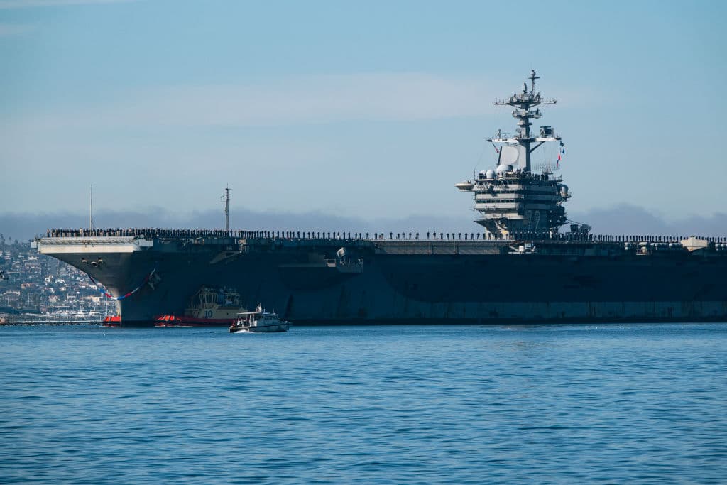 US Jet Downs Iranian Drone Near Carrier as Second Clash Unfolds in Strait of Hormuz