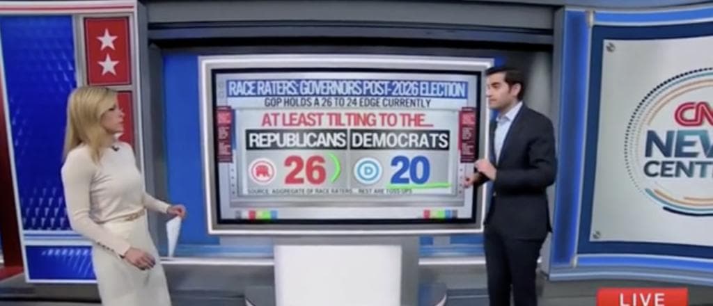 CNN Data Guru Sounds Alarm For Democrats In Upcoming Governorsā Races In 2026