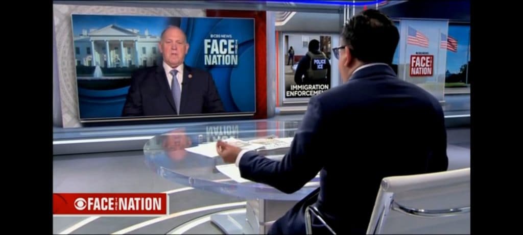 Tom Homan Spars With CBS Host Over āUnreasonableā Demands To Unmask Federal Law Enforcement
