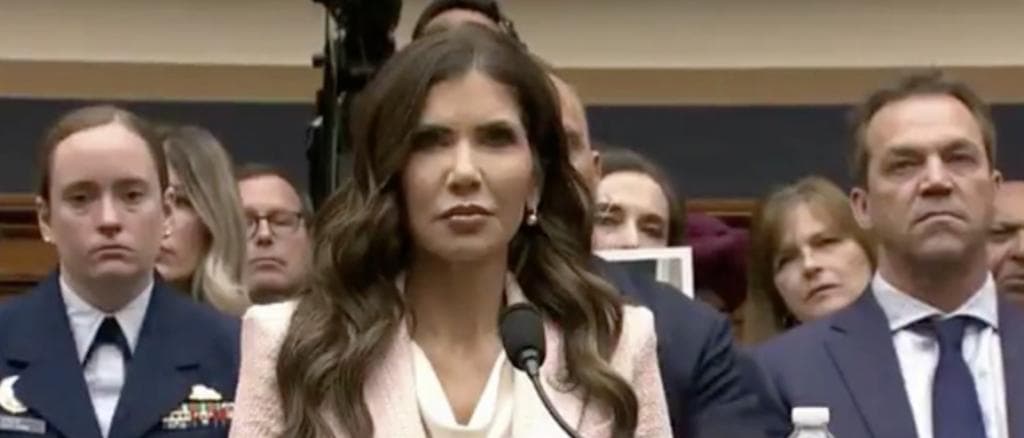 Kristi Noem Confronted About Rumored Fling Playing White Knight While Husband Looks On