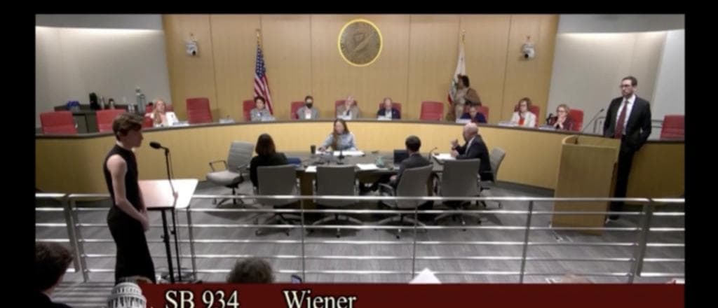 California’s Most Degenerate Lawmaker Listens Stone Faced As Man Describes Horrors Of Minor Trans Procedures