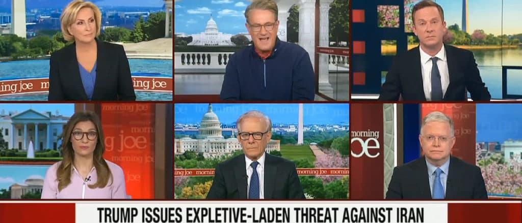Joe Scarborough Melts Down Over Trump Threatening Iran On āBlessedā Easter Sunday