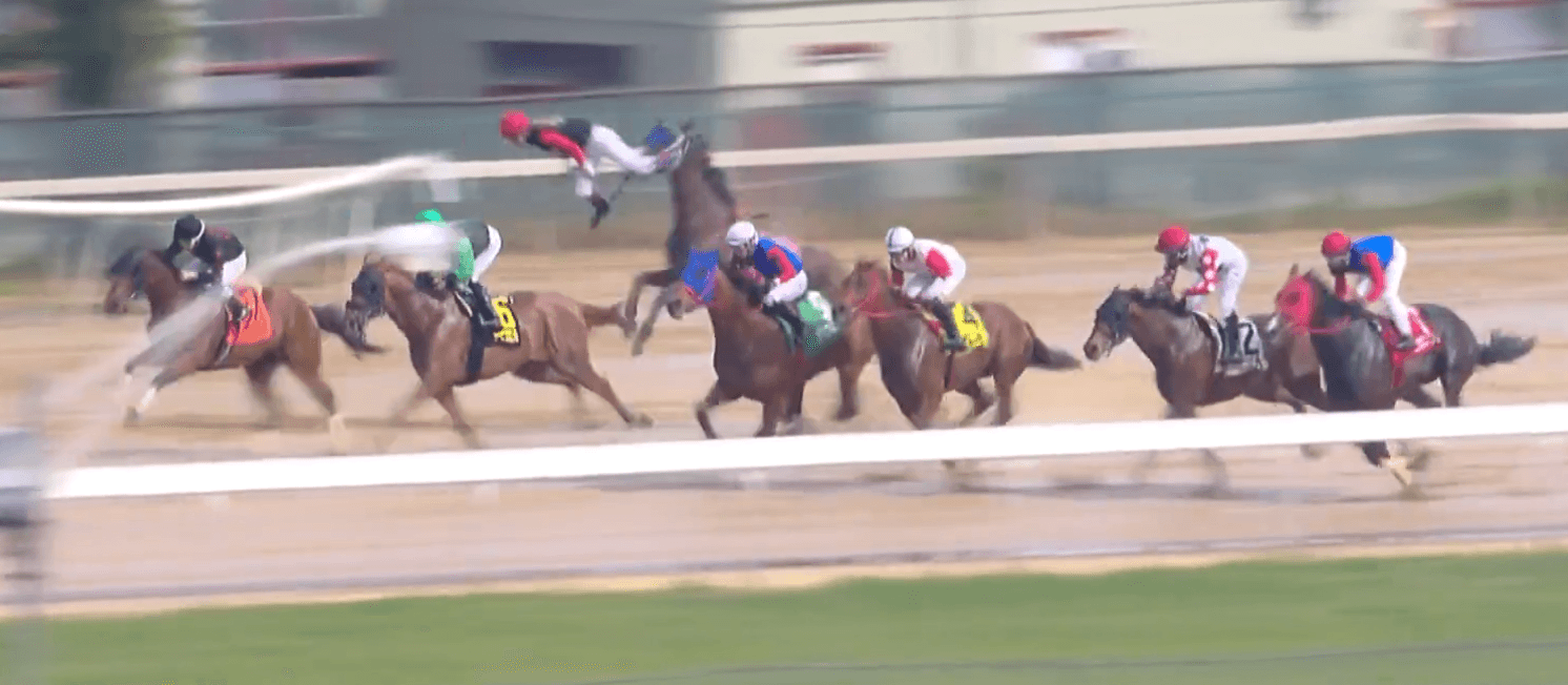 Jockey Cheats Disaster After Mid-Race Launch