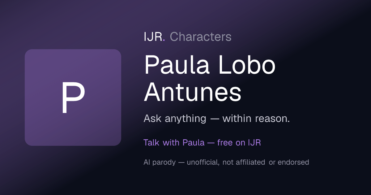 talk-to-paula-lobo-antunes-ai-parody-character-ijr-characters