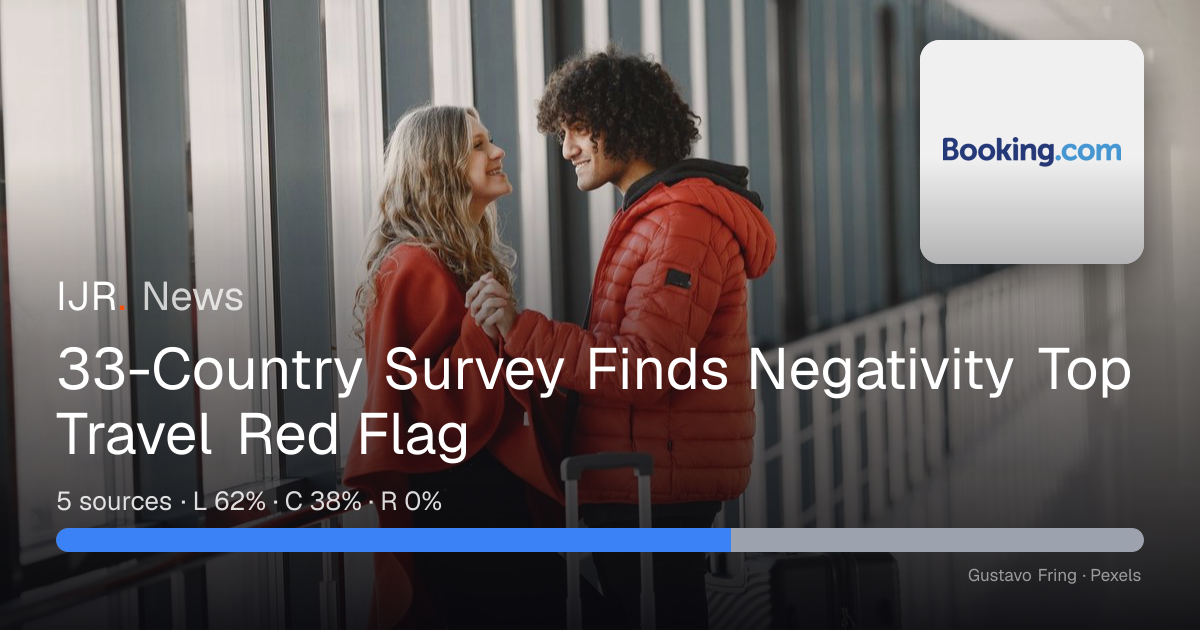33-Country Survey Finds Negativity Top Travel Red Flag — IJR News