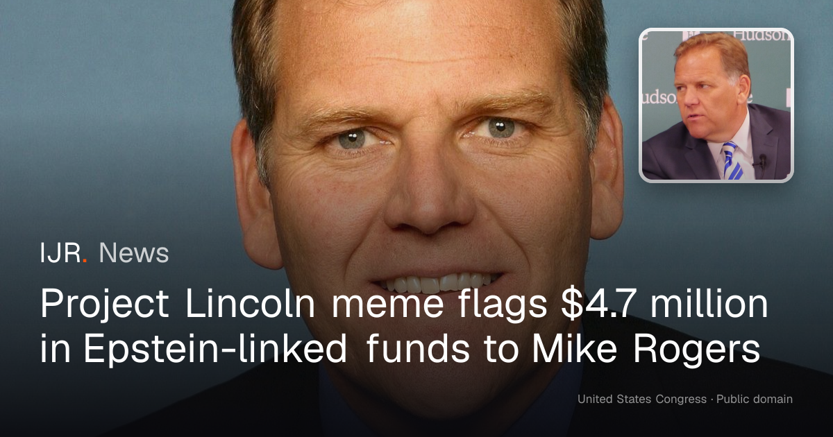 $4.7 million in Epstein-connected money flowing directly to the Mike Rogers campaign. 

They’ve bought his loyalty.