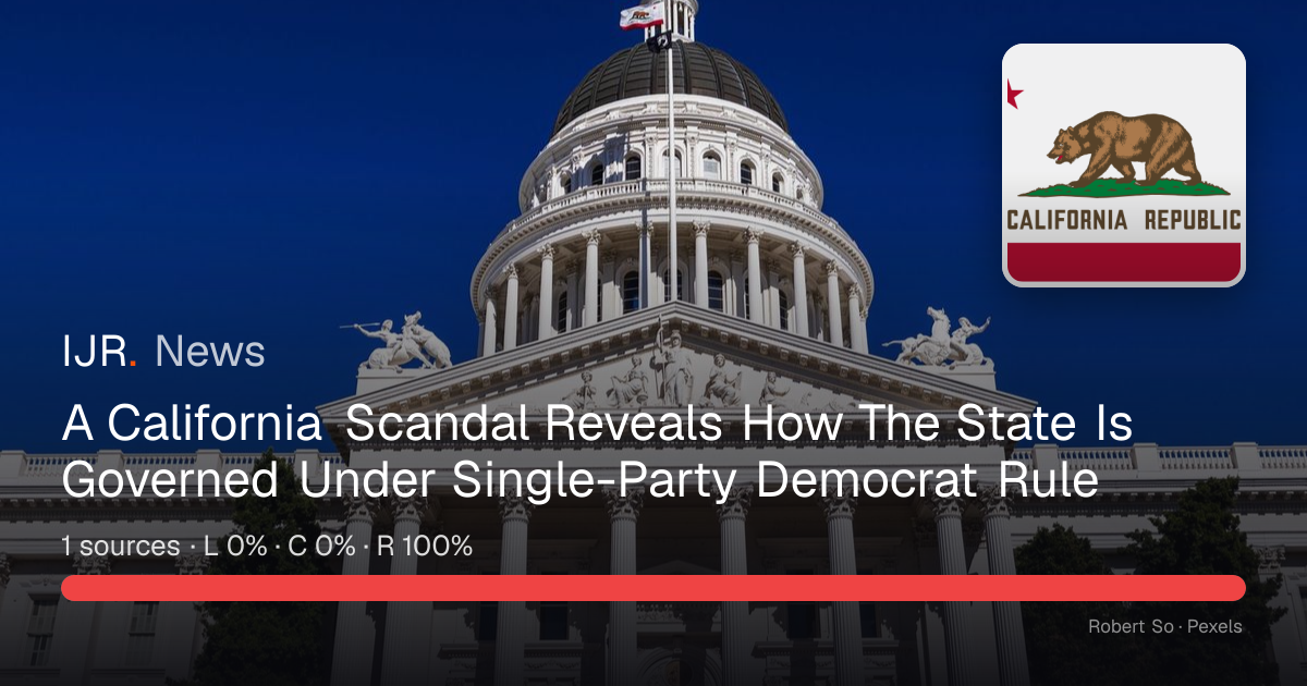 A California Scandal Reveals How The State Is Governed Under Single ...