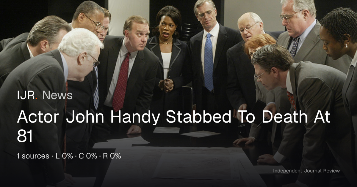 Actor John Handy Stabbed To Death At 81 — IJR News
