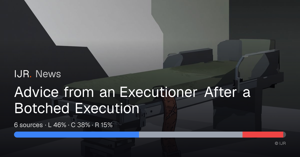 Advice from an Executioner After a Botched Execution — IJR News