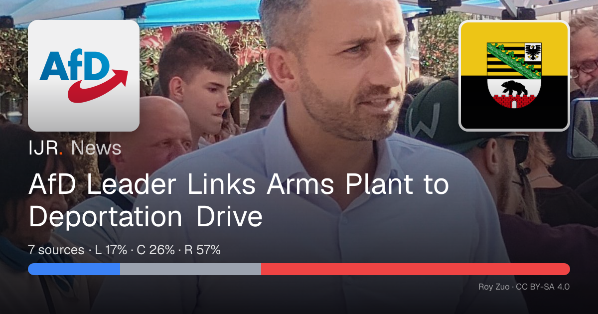 AfD Leader Links Arms Plant to Deportation Drive — IJR News