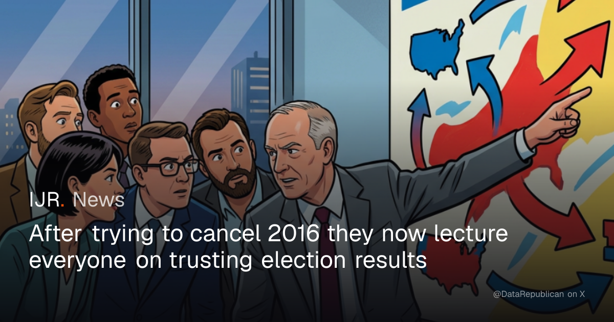After trying to cancel 2016 they now lecture everyone on trusting ...