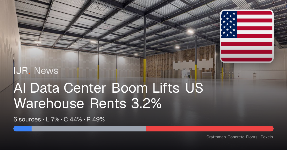 AI Data Center Boom Lifts US Warehouse Rents 3.2% — IJR News
