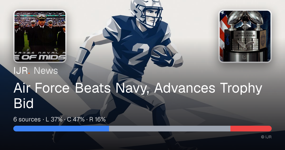 Air Force Beats Navy, Advances Trophy Bid — IJR News