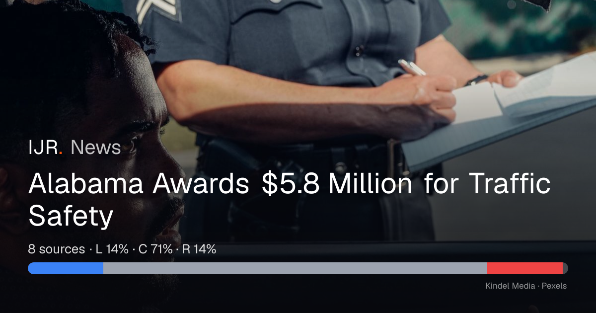 Alabama Awards $5.8 Million for Traffic Safety — IJR News