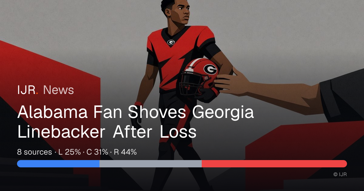 Alabama Fan Shoves Georgia Linebacker After Loss — IJR News