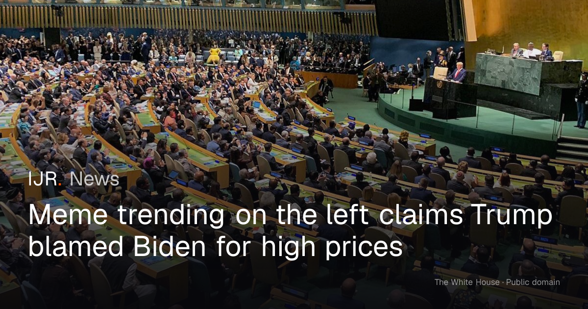 Almost two years into his second term Trump just blamed Biden for high prices. 

Only the stupidest 15% of Americans believe this crap.