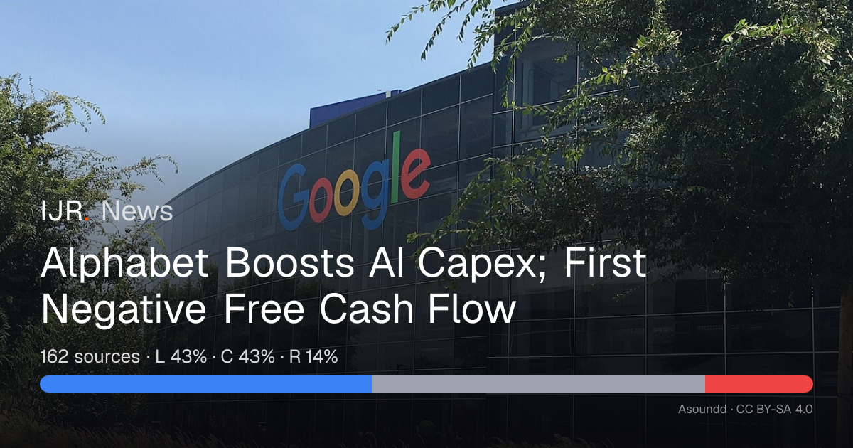 Alphabet Boosts AI Capex; First Negative Free Cash Flow — IJR News