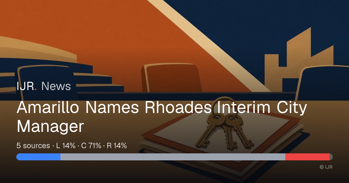 Amarillo Names Rhoades Interim City Manager — IJR News