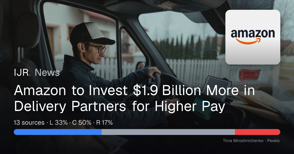 Amazon to Invest $1.9 Billion More in Delivery Partners for Higher Pay ...